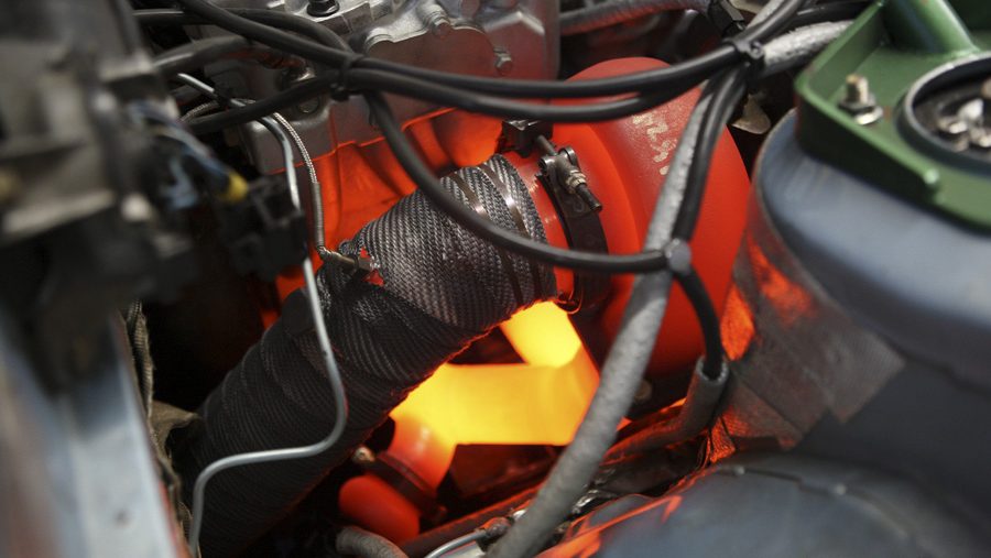 Turbo Glows Red Hot