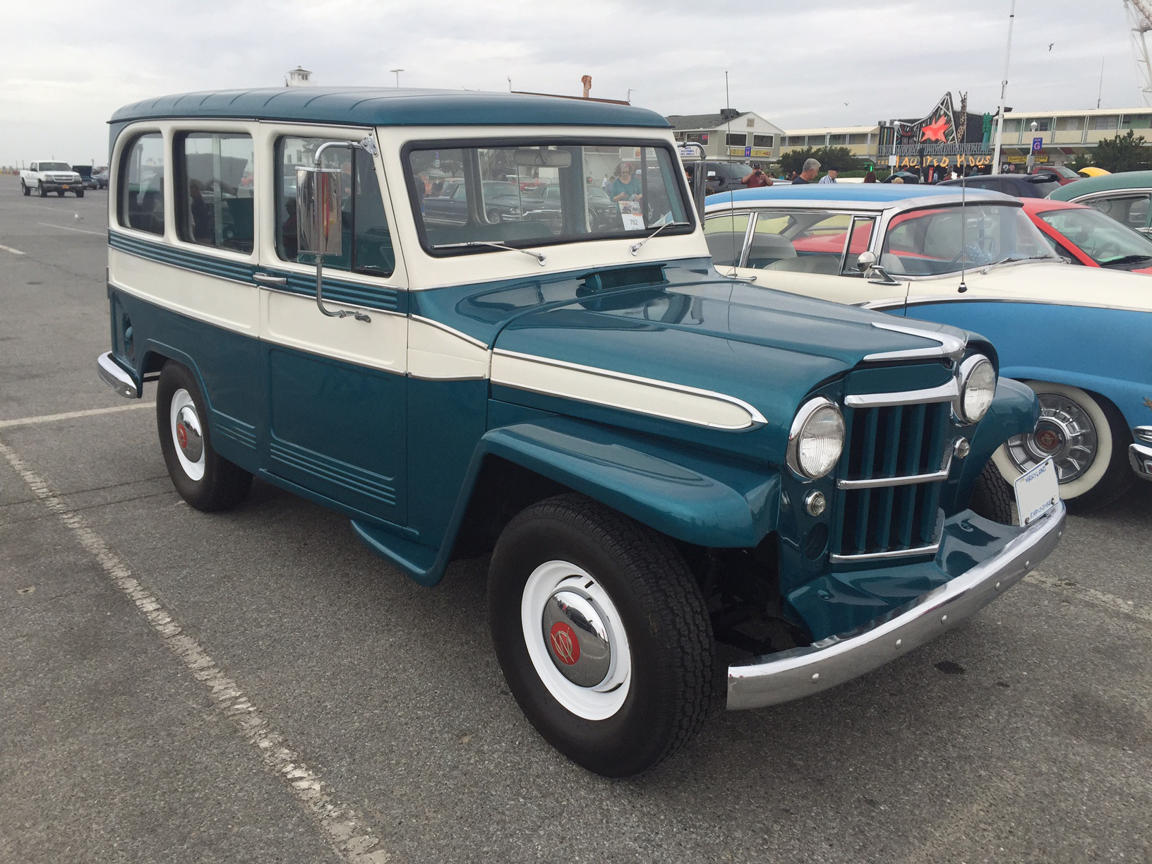 1962 Willys Wagon License Plate Removed