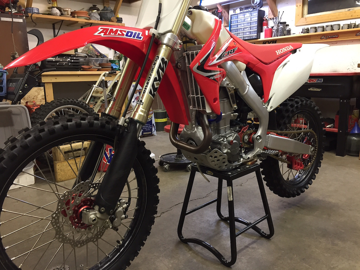 Cleaning is the first step in dirt bike maintenance