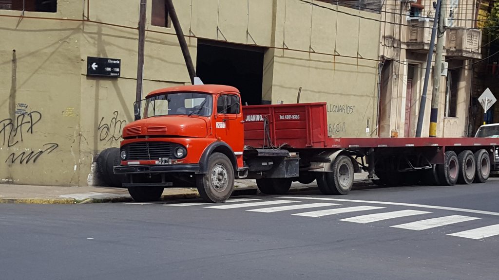 south american diesel semi with trailer