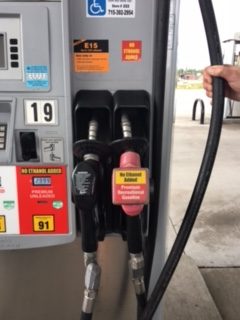 gas station pump ethanol
