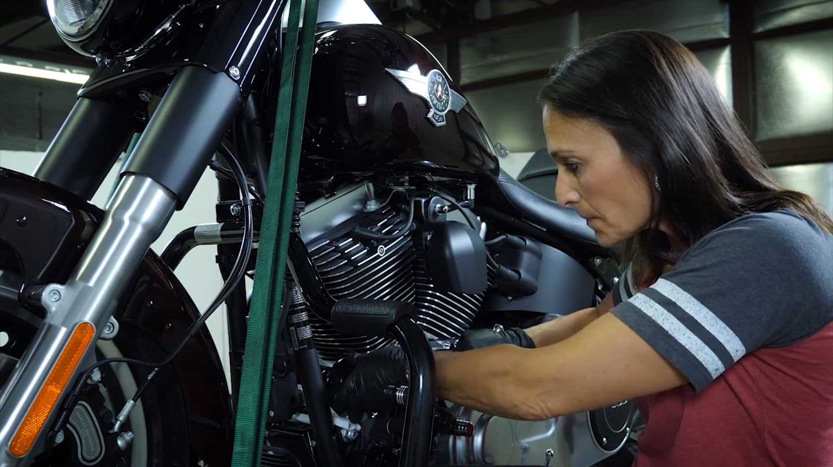 Harley Davidson Motorcycle Oil Change
