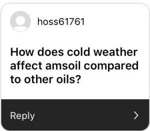 Cold weather, AMSOIL, motor oil