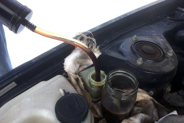 Change power steering fluid