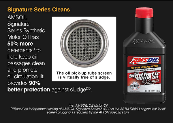 AMSOIL Signature Series fights sludge