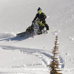 How to sidehill when backcountry snowmobiling. 