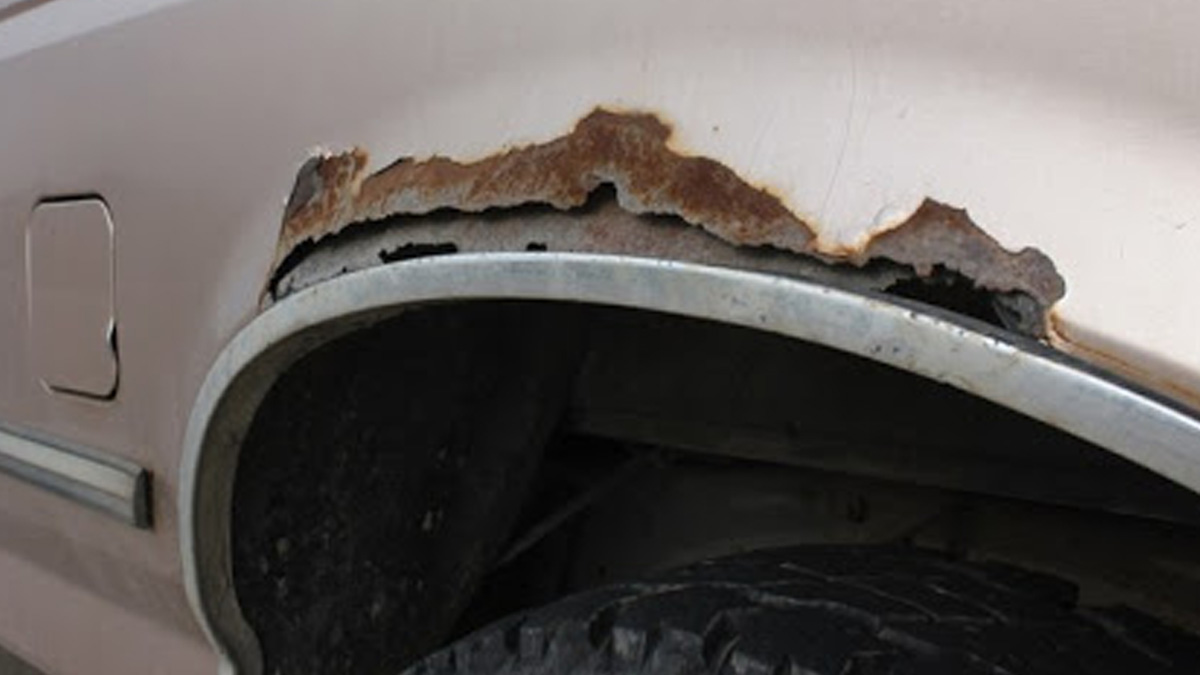 Rust on truck fender