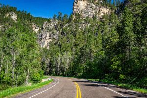 Spearfish Canyon Byway is one of the best Sturgis motorcycle rides.  