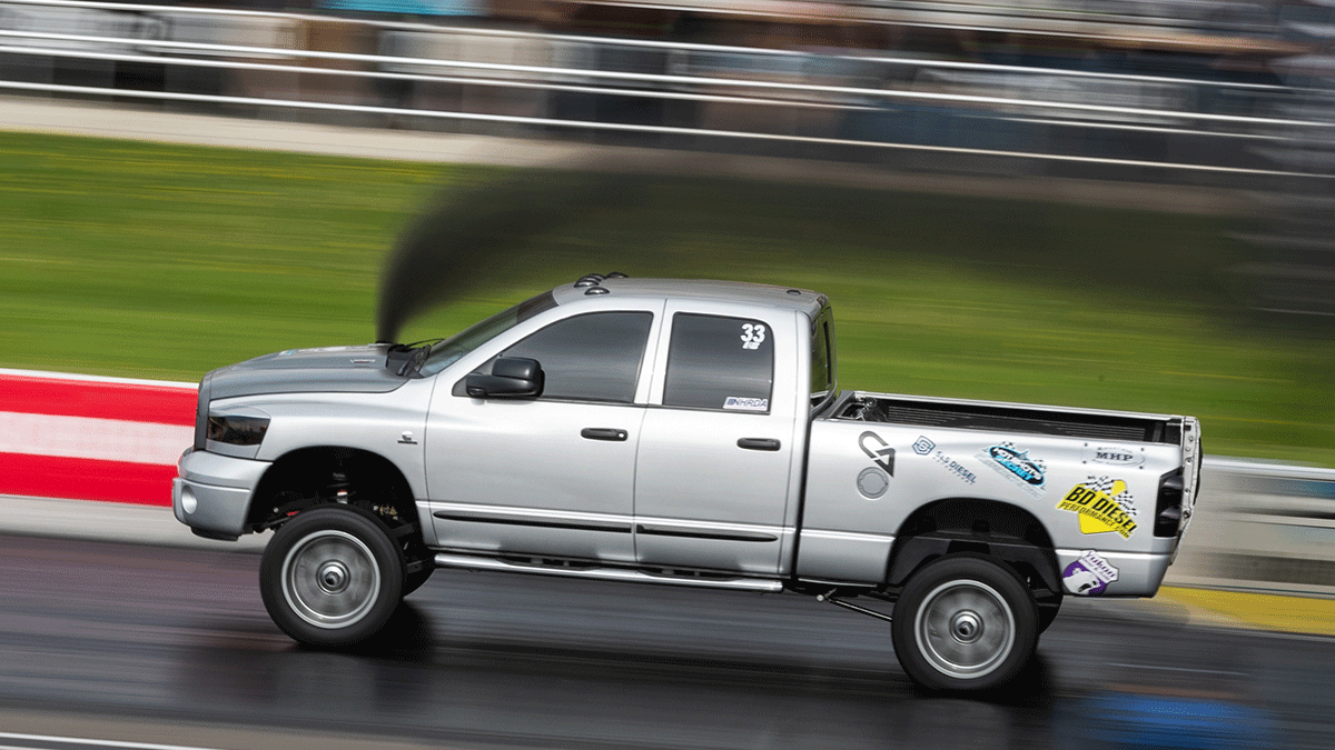 Diesel truck making black smoke