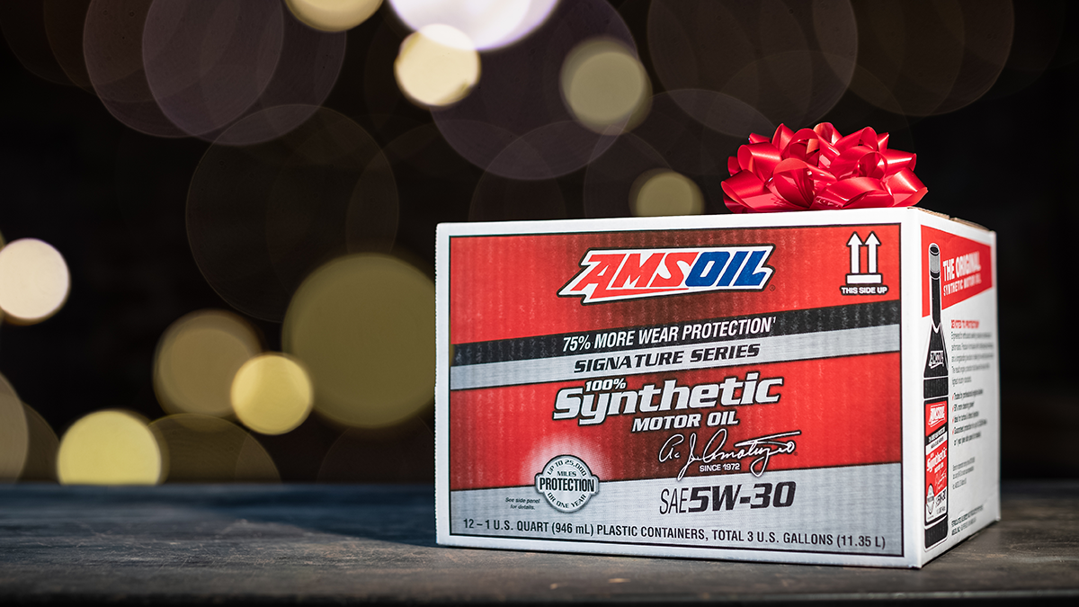 A case of AMSOIL Signature Series Motor Oil makes a great gift.