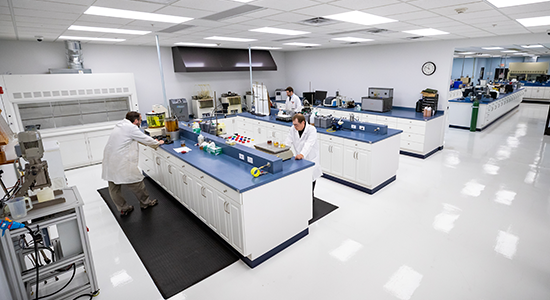 The AMSOIL chemistry lab.