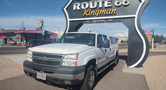 This Chevy Duramax pickup truck has over 1-million miles on the odometer and is still used for commercial work.