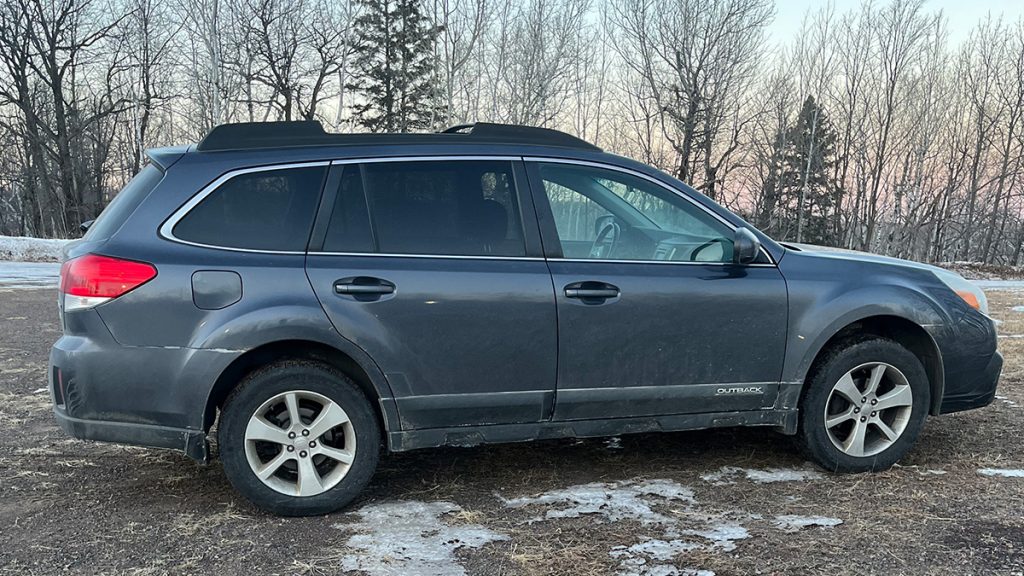 A high-mileage Subaru Outback was losing oil. AMSOIL High-Mileage Motor Oil has fixed the issue.