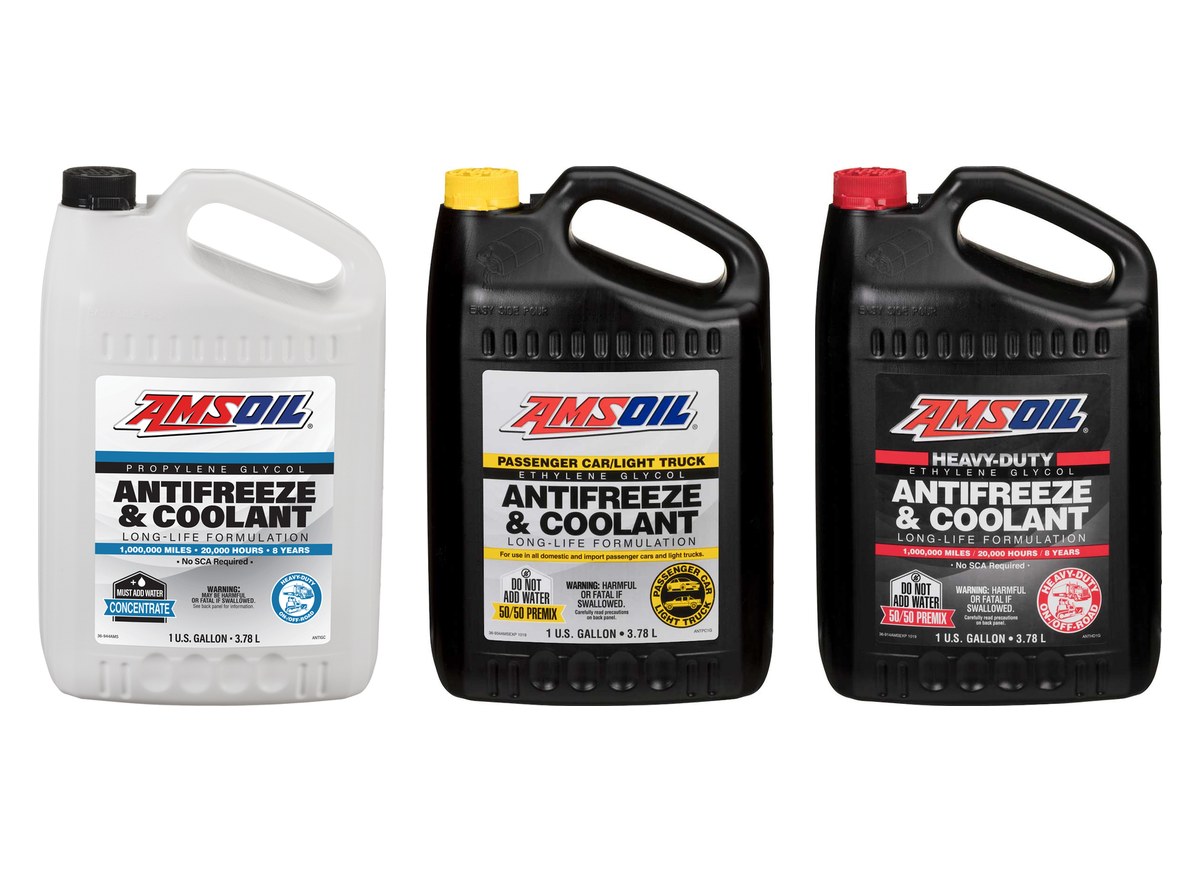 AMSOIL Propylene Glycol, Passenger Car & Light Truck and Heavy-Duty Antifreeze & Coolant gallons
