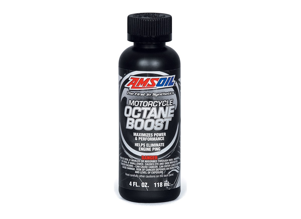 AMSOIL Motorcycle Octane Boost bottle