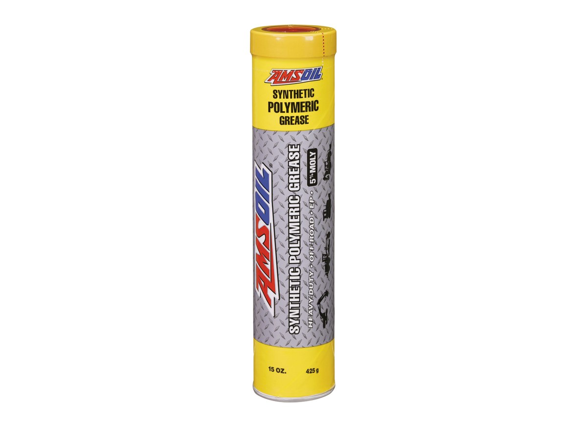 AMSOIL Synthetic Polymeric Grease is the best heavy equipment grease. 
