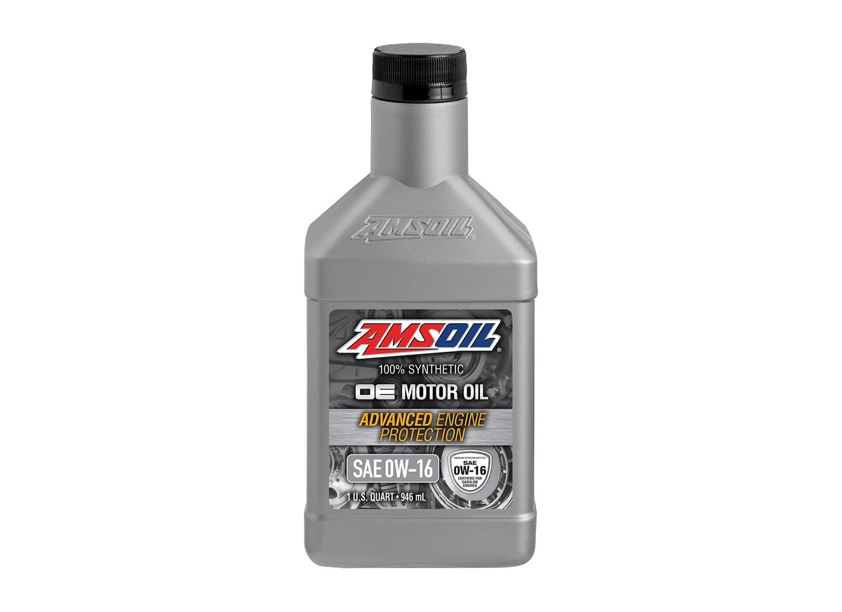 Quart of AMSOIL OE 0W-16 100% Synthetic Motor Oil