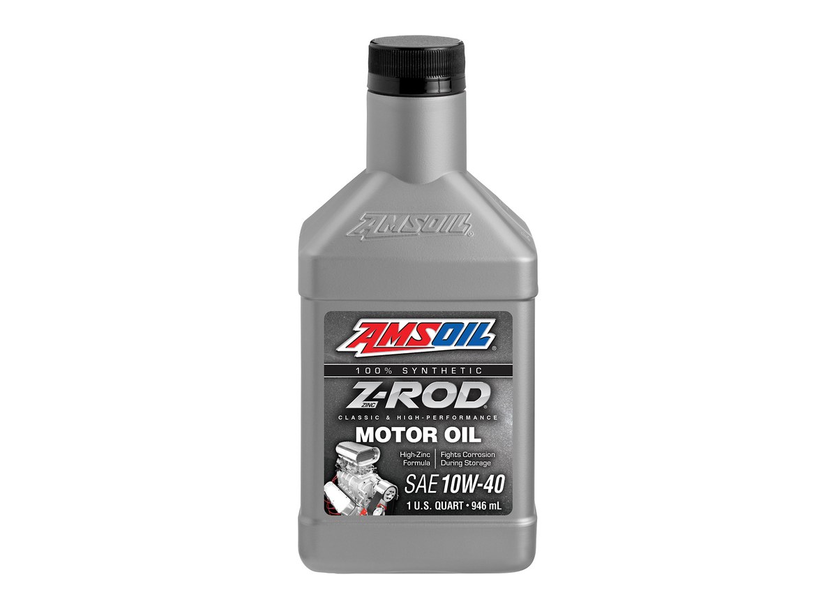 AMSOIL high-zinc Z-ROD motor oil.