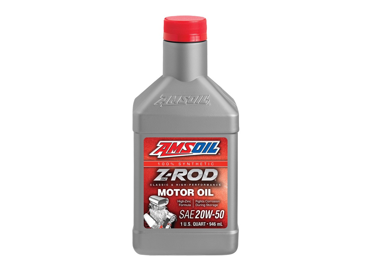 AMSOIL high-zinc Z-ROD motor oil.